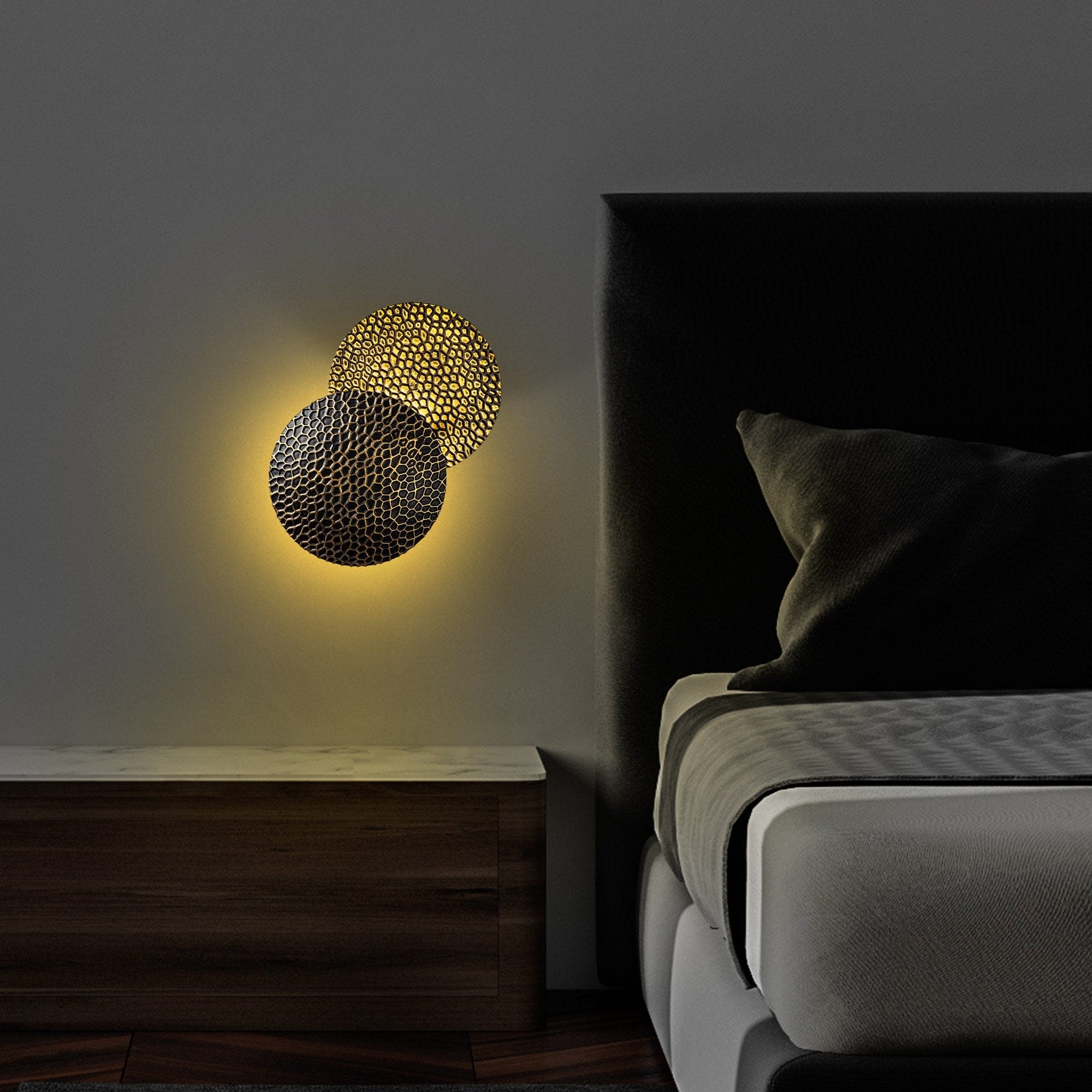 Asir Lampada da parete Yosma-13643 Nero