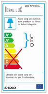 IdealLux Lampada da parete Zed AP1 Oval