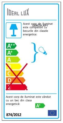 IdealLux Lampada da parete Zenith AP1