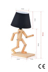 Oyo Lampada da tavalo Adam Nero