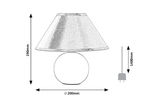 RabaLux Lampada da tavalo Ariel 2145 Rosa