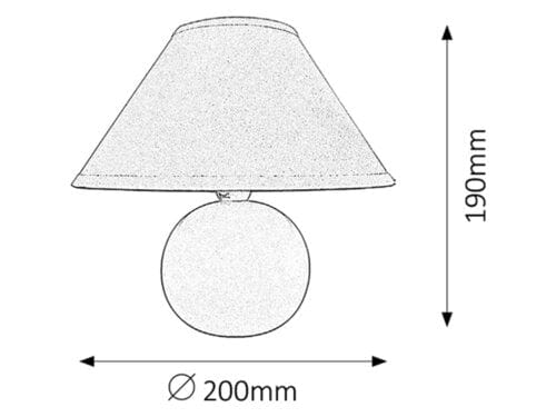 RabaLux Lampada da tavalo Ariel 4904 Arancia