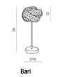 Azzarddo Lampada da tavalo Bari AZ2106 Cromo