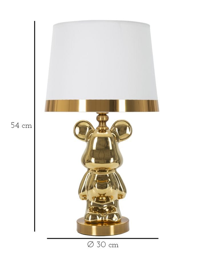 Lampada da tavalo Bear Oro (6)