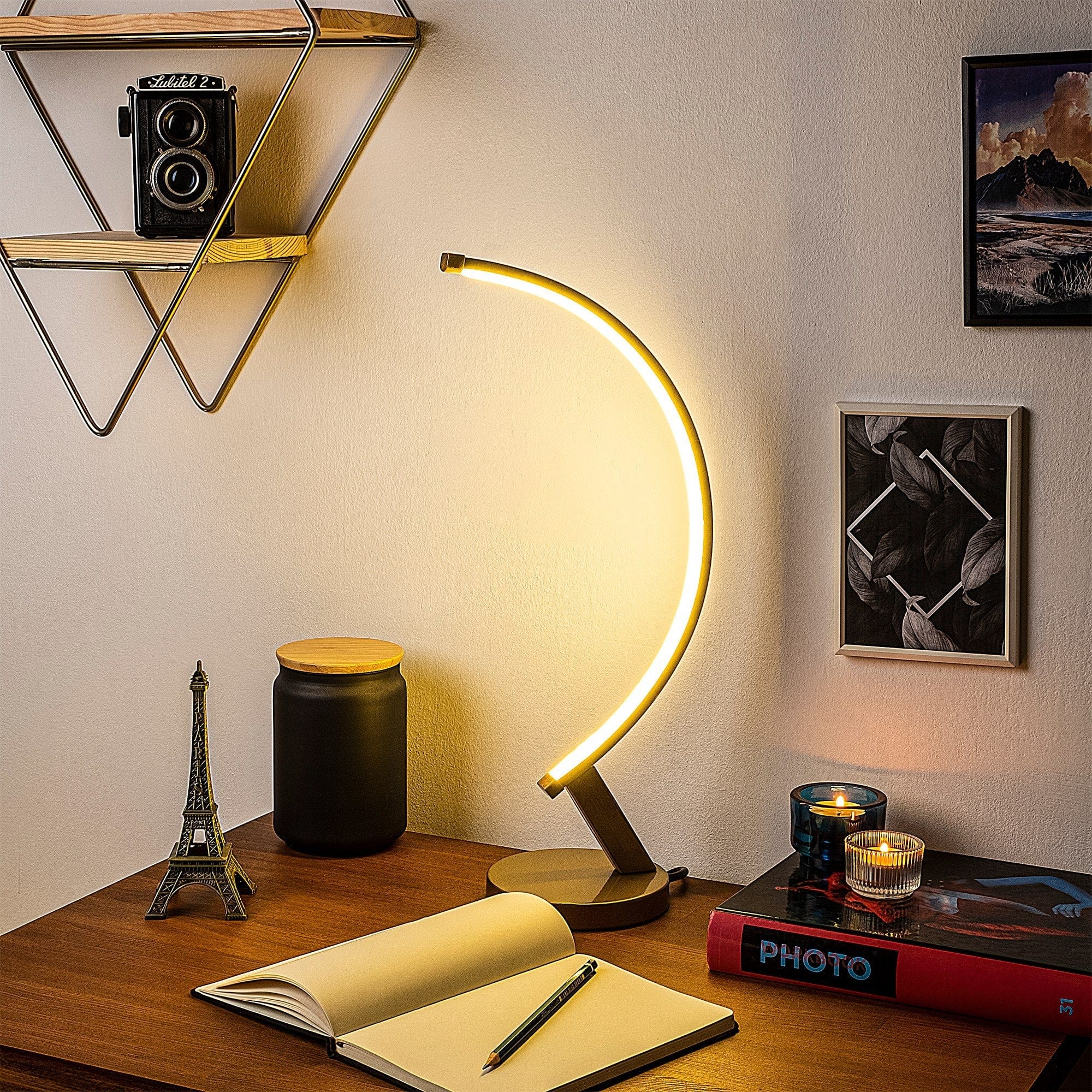 Asir Lampada da tavalo Bevel 13324 Oro