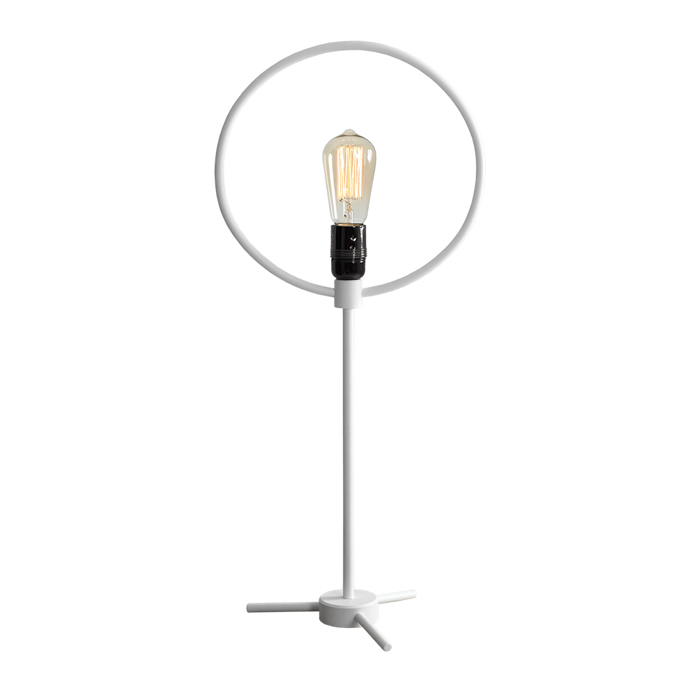 Customform Lampada da tavalo Bullet Bianco