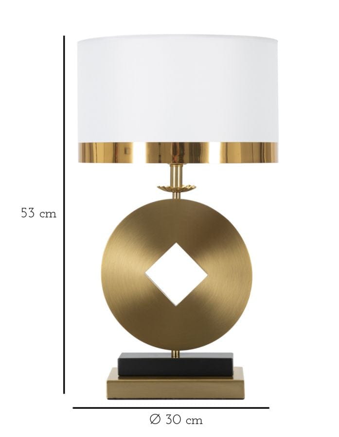 Mauro Ferretti Lampada da tavalo Coin Oro
