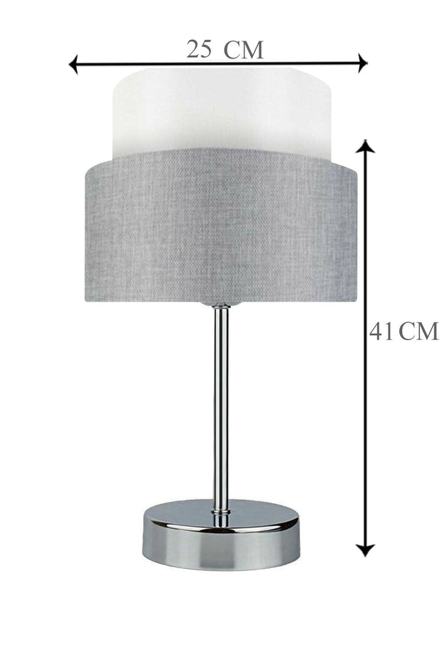 Oyo Lampada da tavalo Deko Grigio