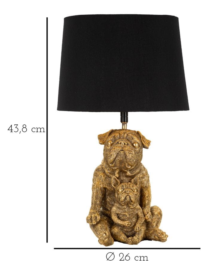 Mauro Ferretti Lampada da tavalo Dog Oro