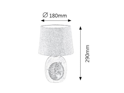 RabaLux Lampada da tavalo Dorka 4605 Marrone