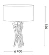 IdealLux Lampada da tavalo Driftwood TL1 Naturale