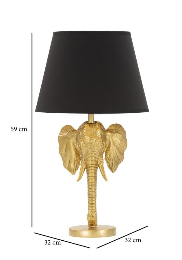 Mauro Ferretti Lampada da tavalo Elephant Nero