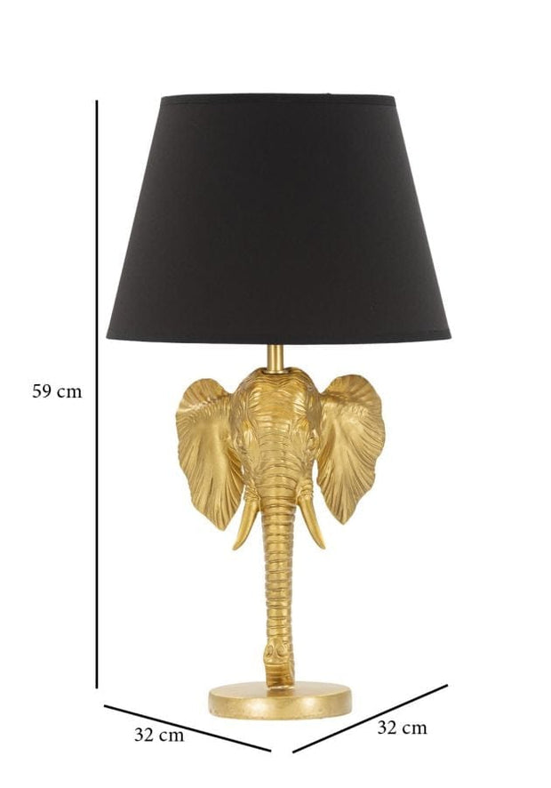 Mauro Ferretti Lampada da tavalo Elephant Nero