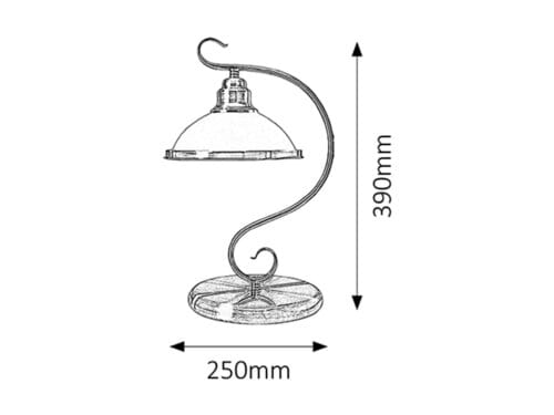 RabaLux Lampada da tavalo Elisett 2752 Bronzo