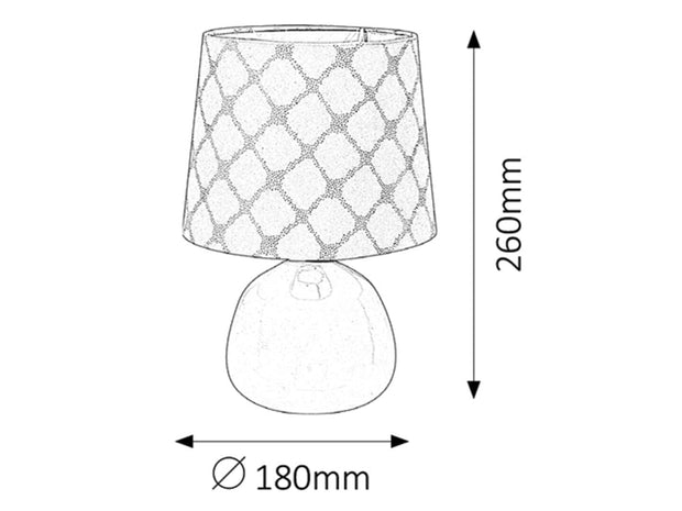 RabaLux Lampada da tavalo Ellie 4379 Bianco