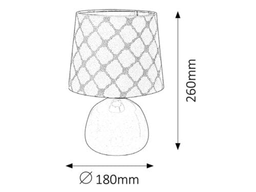 RabaLux Lampada da tavalo Ellie 4384 Rosa