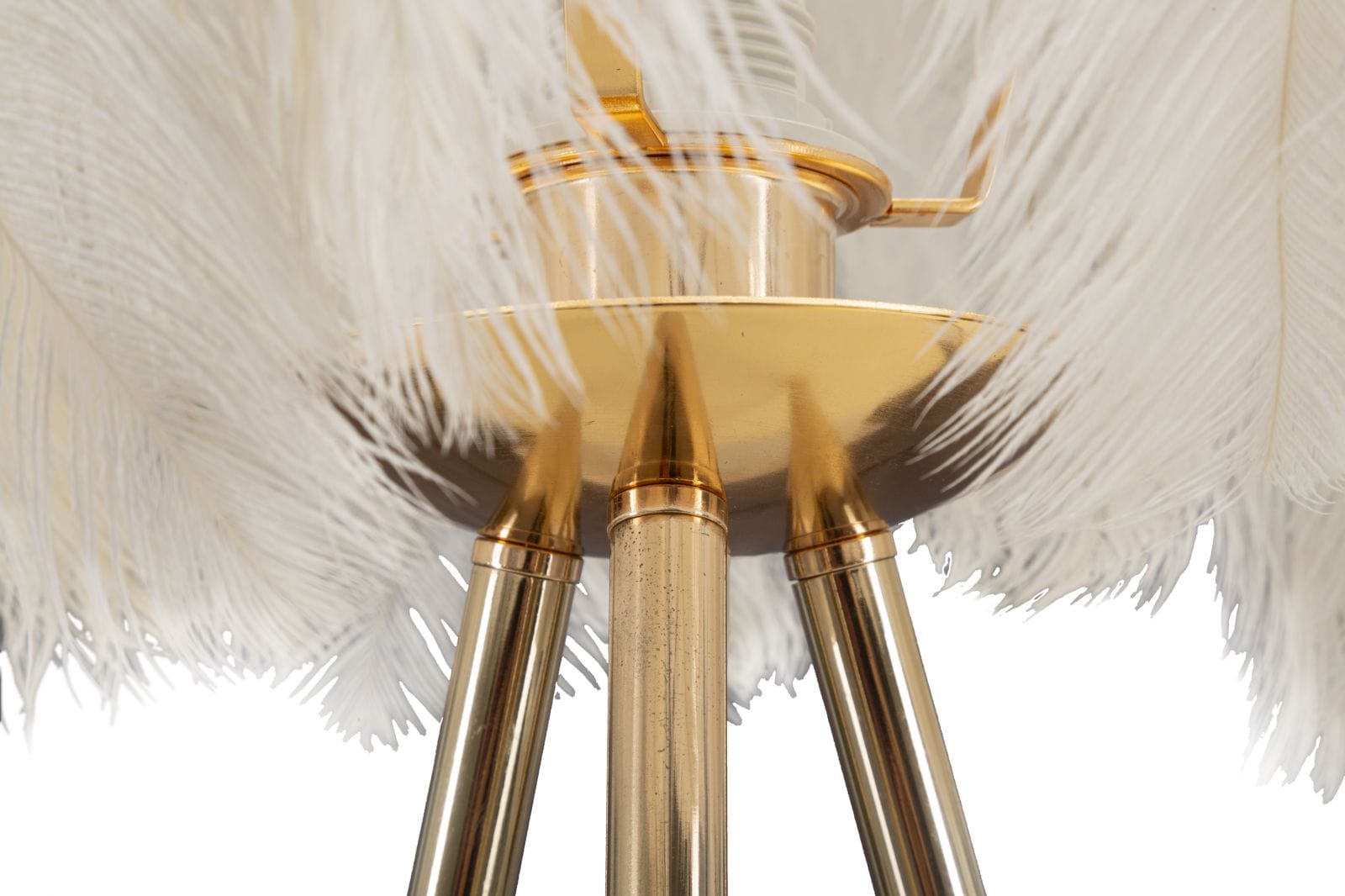 Lampada da tavalo Feather Stand Oro (2)