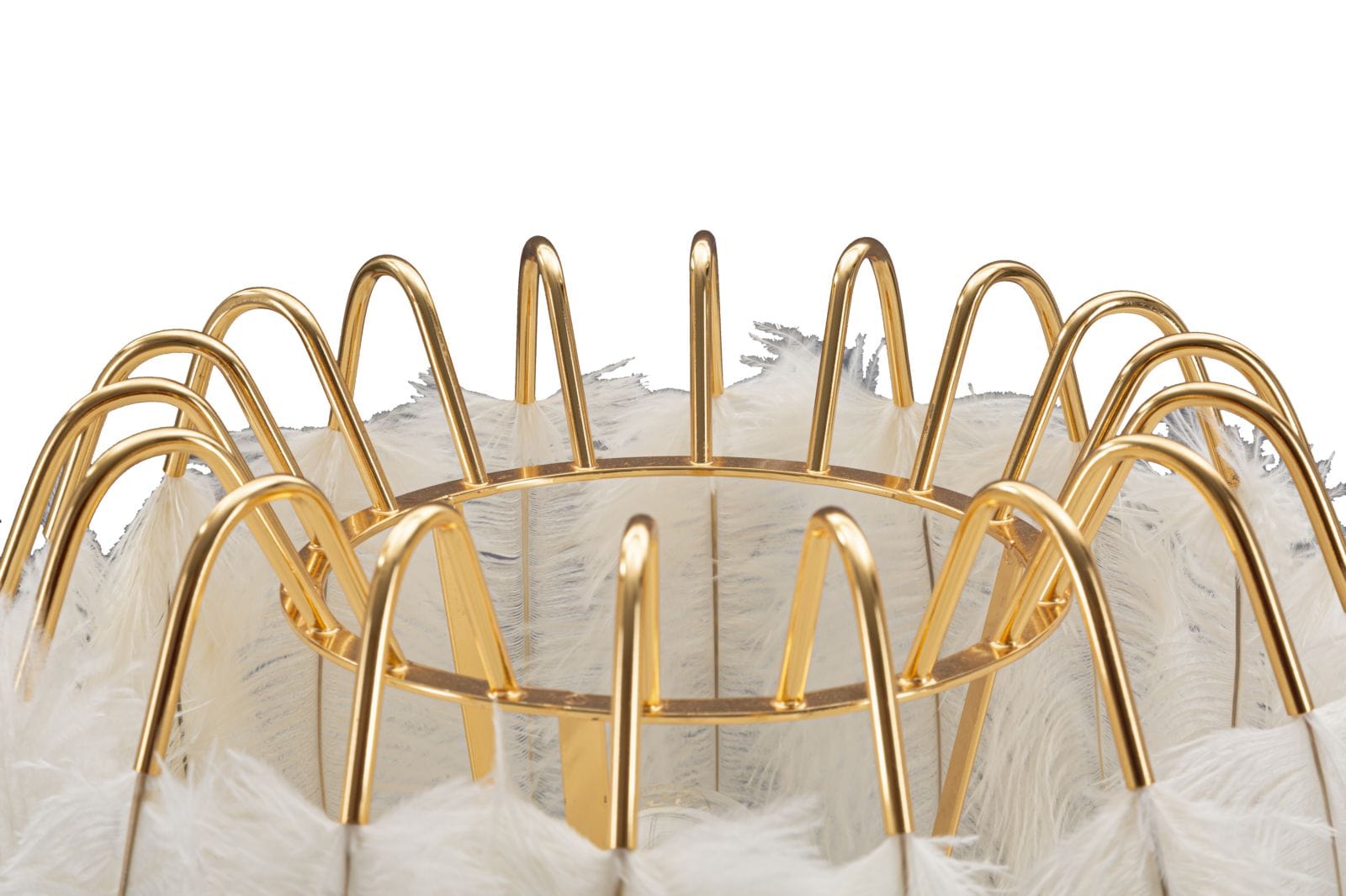 Mauro Ferretti Lampada da tavalo Feather Stand Oro