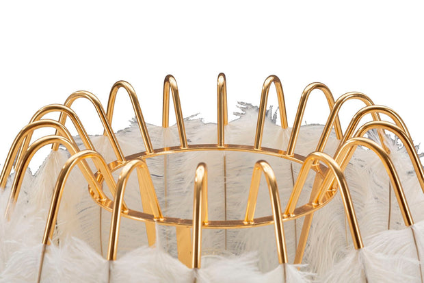 Mauro Ferretti Lampada da tavalo Feather Stand Oro