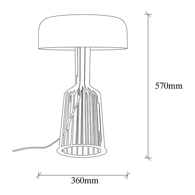 Asir Lampada da tavalo Fellini MR-123 Nero