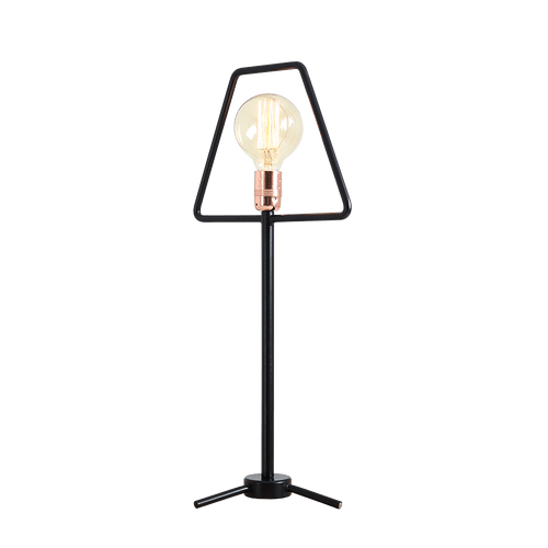 Customform Lampada da tavalo Firkant Nero