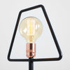 Customform Lampada da tavalo Firkant Nero