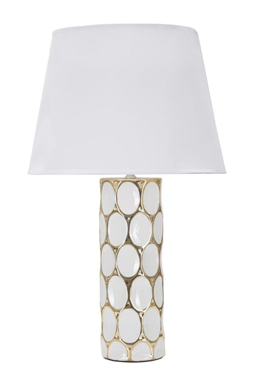 Mauro Ferretti Lampada da tavalo Glam Carv Bianco