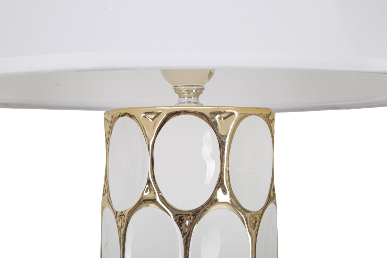 Mauro Ferretti Lampada da tavalo Glam Carv Bianco