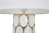 Mauro Ferretti Lampada da tavalo Glam Carv Bianco