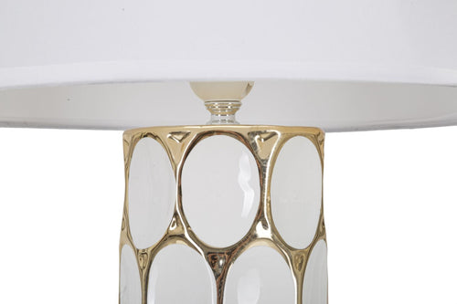 Mauro Ferretti Lampada da tavalo Glam Carv Bianco