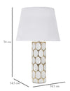 Mauro Ferretti Lampada da tavalo Glam Carv Bianco