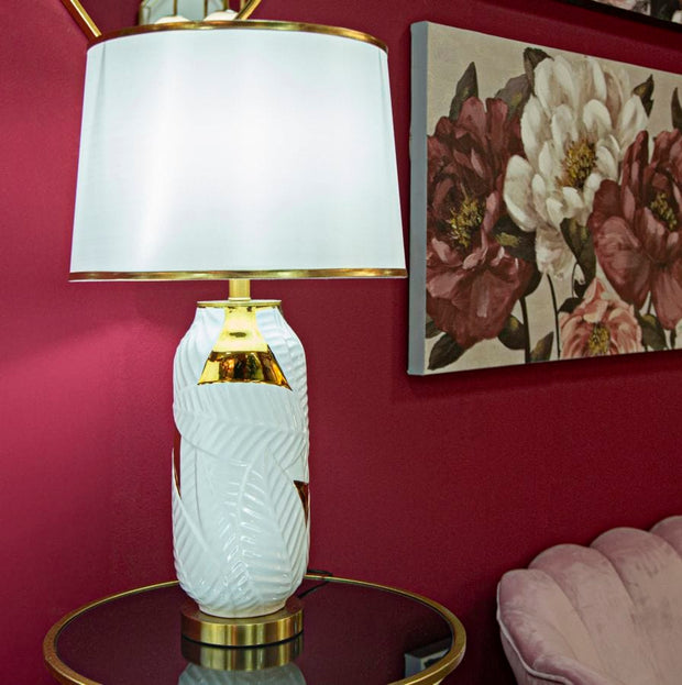 Mauro Ferretti Lampada da tavalo Glam Ceramic Oro