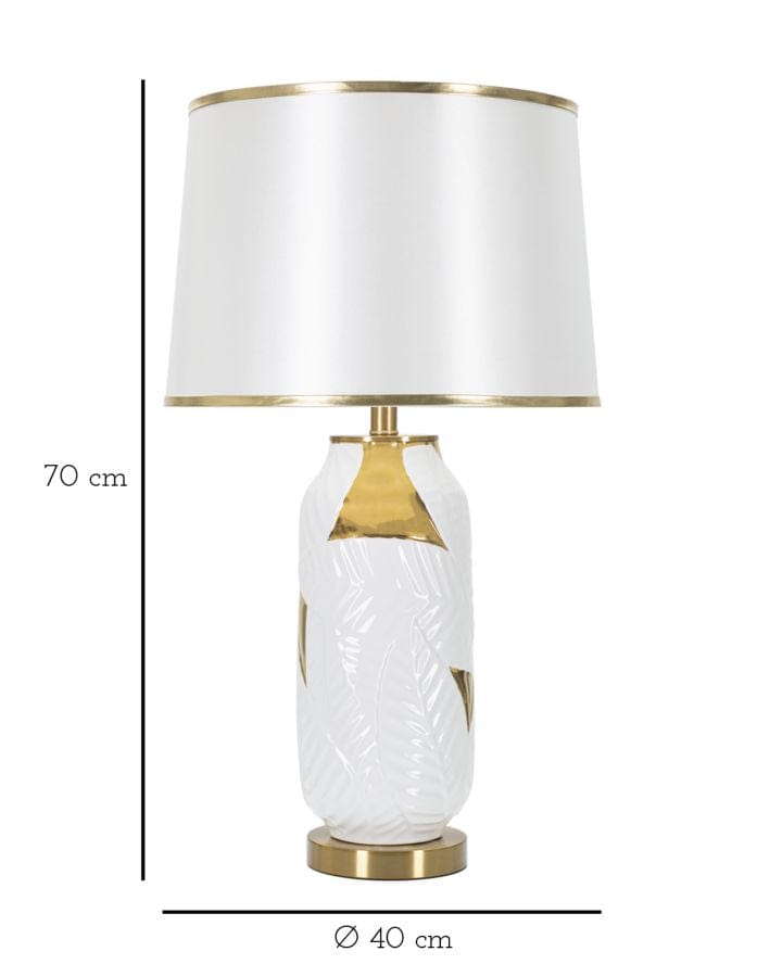 Mauro Ferretti Lampada da tavalo Glam Ceramic Oro