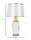Mauro Ferretti Lampada da tavalo Glam Ceramic Oro