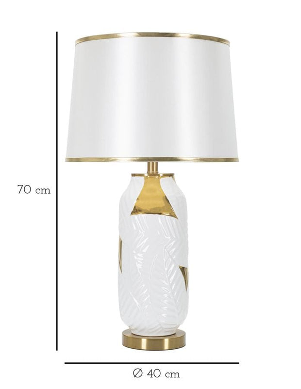 Mauro Ferretti Lampada da tavalo Glam Ceramic Oro