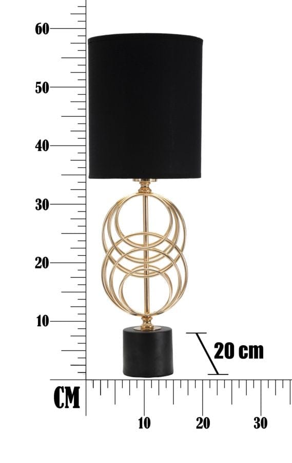 Mauro Ferretti Lampada da tavalo Glam Circly Small Nero