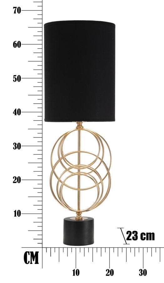 Mauro Ferretti Lampada da tavalo Glam Circly Tall Nero