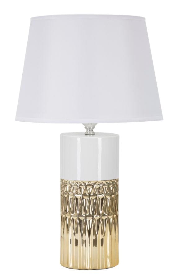 Mauro Ferretti Lampada da tavalo Glam Elegant Bianco