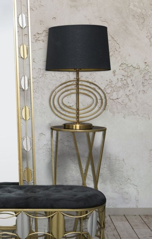 Mauro Ferretti Lampada da tavalo Glam Fluy Nero