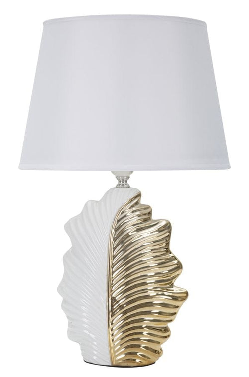 Mauro Ferretti Lampada da tavalo Glam Leaf Bianco
