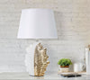 Mauro Ferretti Lampada da tavalo Glam Leaf Bianco