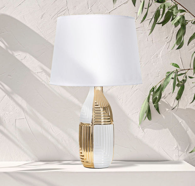 Mauro Ferretti Lampada da tavalo Glam Line Bianco