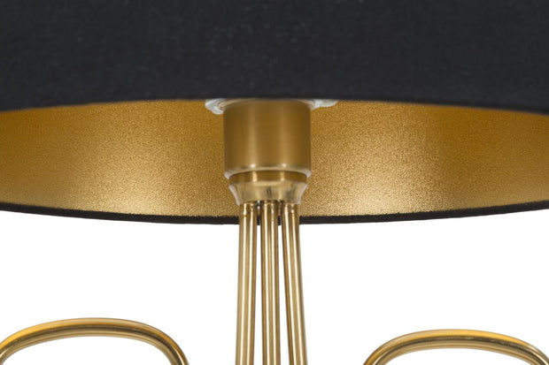 Mauro Ferretti Lampada da tavalo Glam Roudy Nero