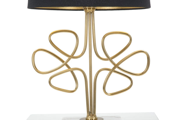 Mauro Ferretti Lampada da tavalo Glam Roudy Nero