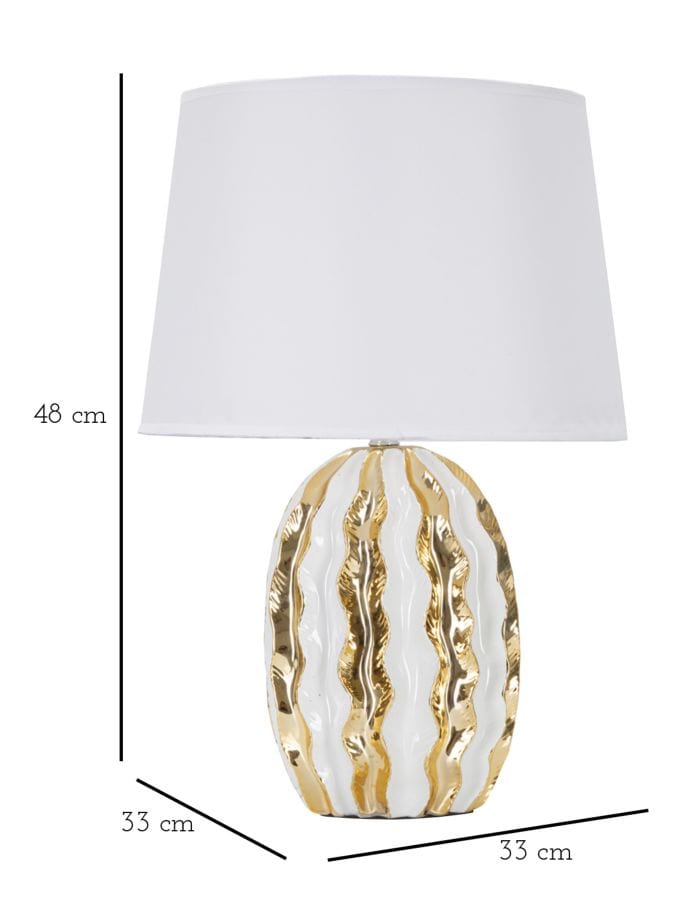 Mauro Ferretti Lampada da tavalo Glam Stary Bianco