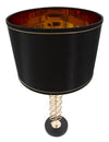 Mauro Ferretti Lampada da tavalo Glam Twist Nero