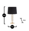 Mauro Ferretti Lampada da tavalo Glam X Small Nero
