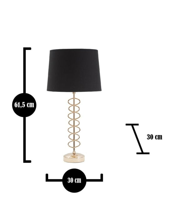 Mauro Ferretti Lampada da tavalo Glam X Tall Nero