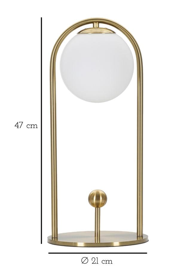 Mauro Ferretti Lampada da tavalo Glamy Arc -A- Oro