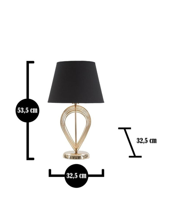Mauro Ferretti Lampada da tavalo Glamy Maxt Tall Nero